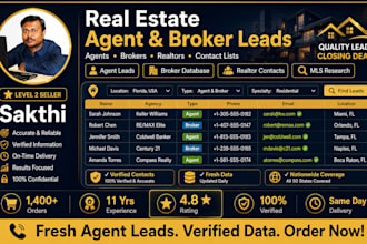 generate real estate agent and broker leads list