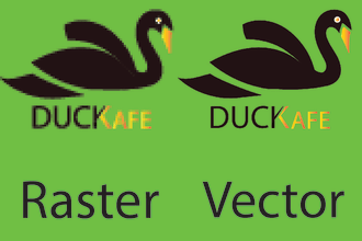 convert raster to vector files, logo, and vector tracing