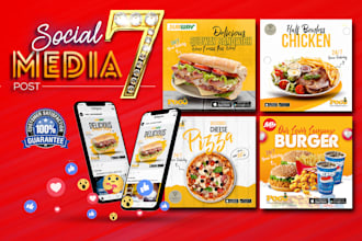 do 7 attractive graphic design social media creative ads
