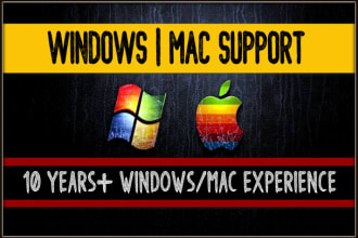 repair, speed up, fix windows, mac computer, laptop remotely