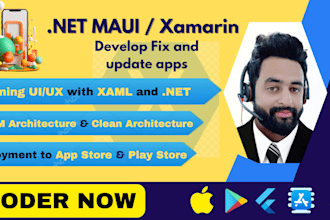 develop dot net maui , xamarin forms , native mobile apps
