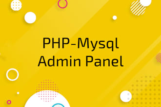 build your website admin panel