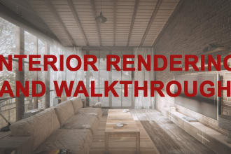 design and 3d render house, apartment interior