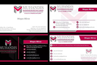 create professional business card design custom creative and modern designs