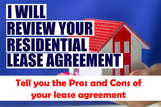 review your residential real estate lease agreement or deed