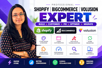 fix, customize, and optimize your shopify, bigcommerce, or volusion store