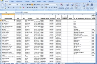 do data entry, web research and copy paste