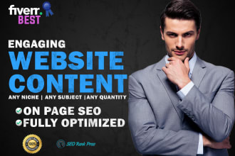 write your unique website content in any niche