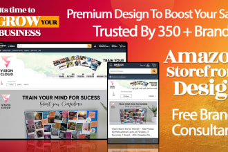 create your amazon brand store or fba amazon storefront design