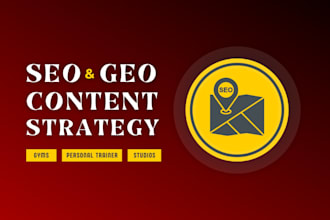 plan SEO, GEO targeted content strategy for gyms and fitpros