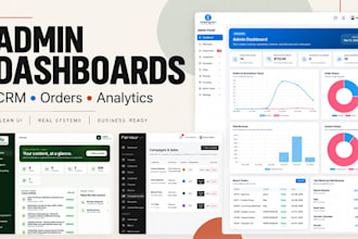 build a custom admin dashboard CRM or management system