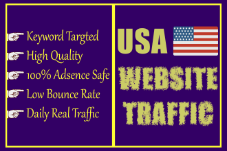 drive keyword targeted organic usa traffic to your website