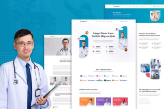 design medical, healthcare, dentist, doctor, hospital website