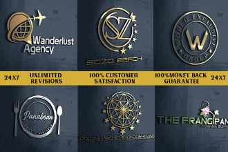 design luxury logo for hotel , restaurants and businesses