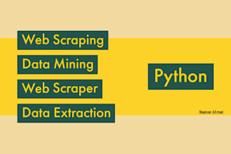develop applications in python for web scraping