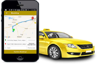 develop uber taxi booking app with admin panel