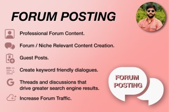 do 35 professional, talkative posts on your forum