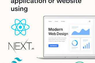 build a modern web application or website using reactjs and nextjs