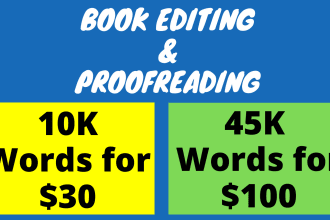 do book editing, proofreading, and formatting
