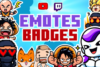 design youtube membership sub badges and emotes