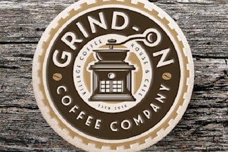create a super logo for a great new village coffee house and cafe