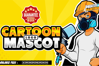 design stunning cartoon logo mascot, for business and brand