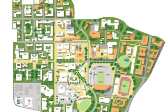 design site plan, rv park maps, and town maps