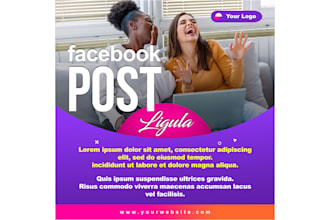 design professional facebook posts