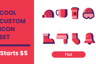 design cool custom icon set