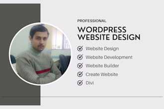 create professional modern blog wordpress website design in divi