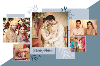 design wedding album or photo book or family photo album
