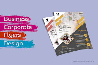 design professional business flyer, corporate flyer