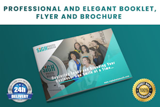 design urgent professional and elegant booklet, flyer and brochure