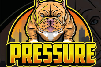 design a kennel or breeder logo on cartoon style
