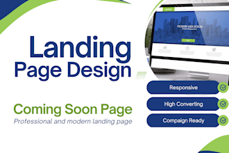 design stunning coming soon or landing pages for your brand