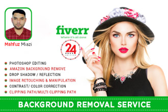 provide image background removal, retouching and manipulation service