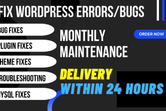 fix errors and issues in wordpress website