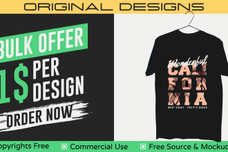 bulk t shirt design for pod business