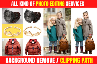 do 20 images clipping mask or edit picture quickly