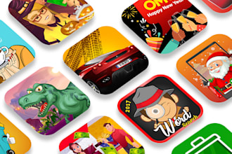 design game or app icon for android and ios