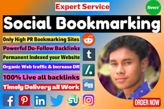 submit your URL manually to high PR social bookmarking sites