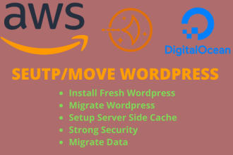 install or migrate wordpress to AWS ec2 or lightsail