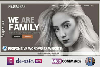 build responsive wordpress website using elementor pro