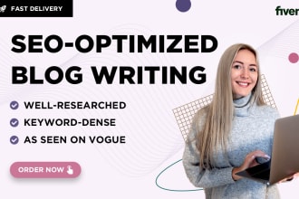 do blog writing for you
