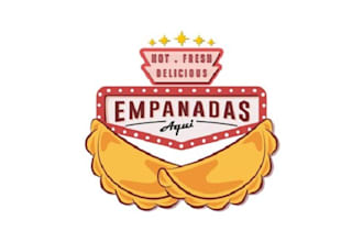 design empanada food truck logo in 24 hours