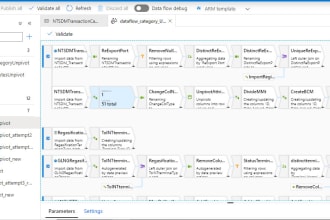 automate your etl process using azure data factory or databricks or dataflow