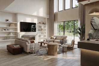 architectural animation rendering and 4k walkthrough video