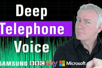 voice your phone system or voicemail with deep english voice