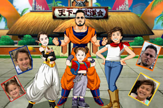 turn you into your favorite dragon ball character style