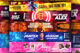 design a youtube banner for you
